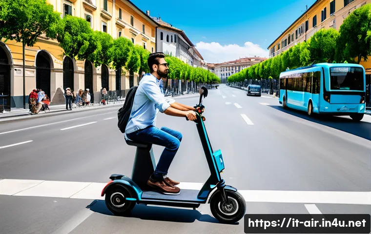 대기환경관리 정책과 기술 변화 - **Prompt 1: Sustainable Italian City Life with Advanced Mobility**
    "A vibrant, sunny street scen...