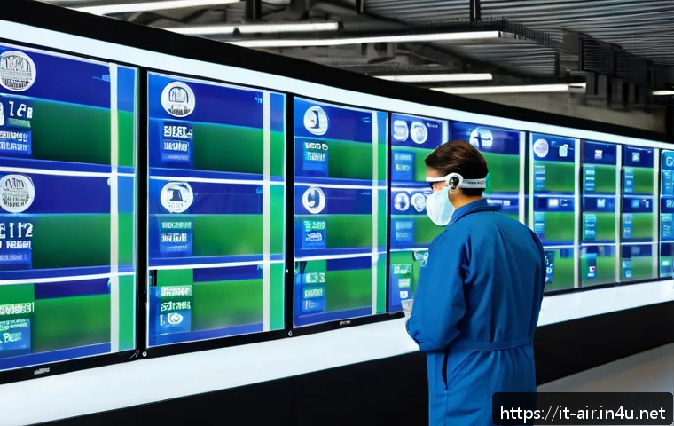 대기환경 자격증 실무 활용 사례 - An industrial factory interior showing certified environmental professionals in protective uniforms ...